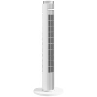 HOMCOM 96 Ventilateur sur pied de cm avec contrôle par application WiFi, ventilateur de sol avec 3 Vitesse 4 Modes, 12 Minuterie