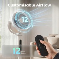 HOMCOM 46 Ventilateur circulateur d'air silencieux de pouces