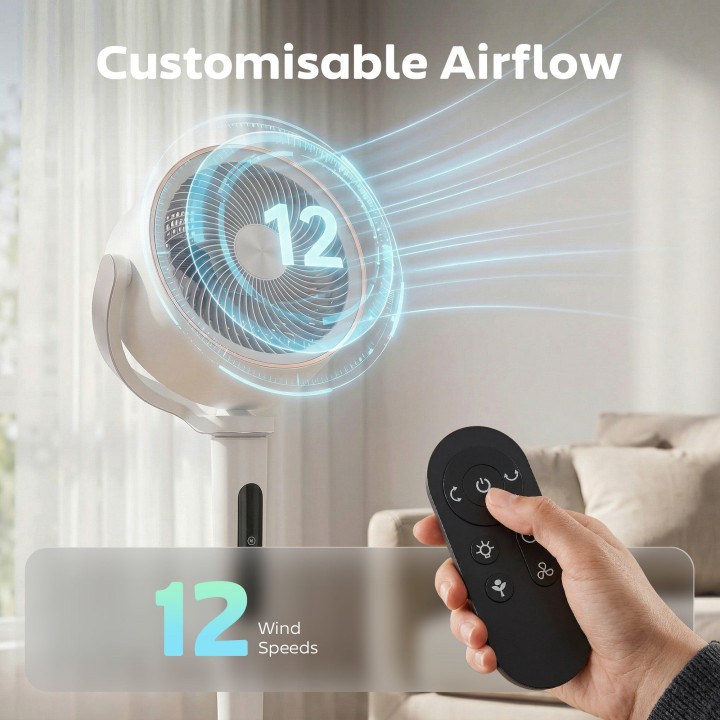 HOMCOM 46 Inch Silent Air Circulator Fan