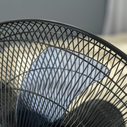 HOMCOM 18" Standventilator mit Wassersprühnebel, Luftbefeuchter-Ventilator, Standventilator mit 3 Geschwindigkeiten, 2.8L Wasser