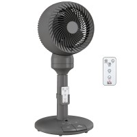HOMCOM luftcirkulationsventilator gulvventilator køleventilator med 3 Hastighed 3 tilstand og fjernbetjening, 9 tommer, grå