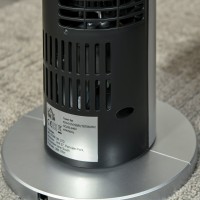 HOMCOM 31 Inch Bladeless Tower Fan - Zwart