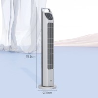 HOMCOM 31 Zoll Oszillierender Turmventilator mit Fernbedienung, 4H Timer, 3 Geschwindigkeit 3 Modi, Leiser elektrischer Standven