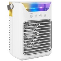 HOMCOM Personal Air Cooler | Mist Fan, 700ml, Aroma, LED