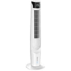 Refroidisseur d'air HOMCOM avec écran LED et télécommande, ventilateur oscillant à refroidissement par glace avec 3 vitesses, 4 