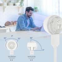 HOMCOM 32" Standventilator, 70° Oszillierend 90° Vertikaler Neigungsluftzirkulator mit 3 Geschwindigkeiten, Standventilator für 