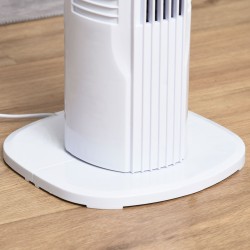 HOMCOM 31" Freestanding Tower Fan, 3 Speed 3 Mode, 7.5H Timer, Oscillating, LED Panel, Remote Control, 31 Inch Standing Fan, Whi