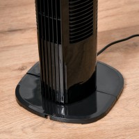 HOMCOM 31" Freestanding Tower Fan, 3 Speed 3 Mode, 7.5H Timer, Oscillating, LED Panel, Remote Control, 31 Inch Standing Fan, Bla