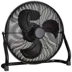HOMCOM Metallilattiatuuletin kallistettavalla päällä, suuri nopeus, 3 Nopeus, kannettava kuntosalituuletin kotiin ja toimistoon,