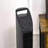 HOMCOM 31 Ventilatore a torre oscillante da pollici con telecomando, 4H Timer, 3 Velocità 3 Modalità, ventilatore da pavimento e