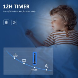 HOMCOM 38'' Freistehender Turmventilator, 3 Geschwindigkeit 3 Modus, 12h Timer, 70 Grad Oszillation, LED-Panel, 5M Fernbedienung