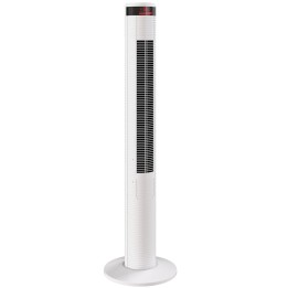HOMCOM Oscillating Tower Fan Remote Control 3 Speed Modes Cooling Machine White