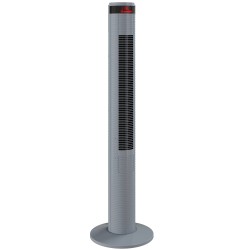 Ventilatore a torre oscillante HOMCOM con telecomando 3 Macchina di raffreddamento con modalità di velocità, grigio
