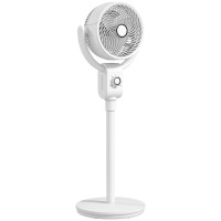 HOMCOM Gulvventilator med luftsirkulasjon og oscillasjon, hvit