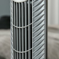 HOMCOM 36'' Freistehender Turmventilator, 3 Geschwindigkeit 3 Modus, 7.5h Timer, 70 Grad Oszillation, LED-Panel, 5M Fernbedienun