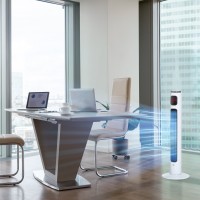 HOMCOM 38'' Vrijstaande torenventilator, 3 Snelheid 3 Stand, 12h Timer, 70 Graden oscillatie, LED-paneel, 5M Afstandsbediening, 