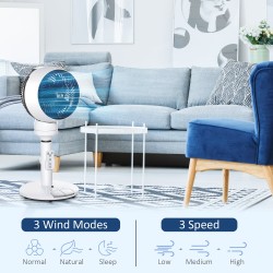 HOMCOM 9 Inch Air Circulator Fan with Remote