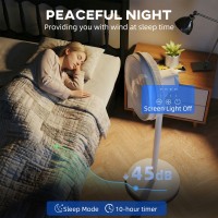 HOMCOM 40 cm Ventilatore a Pavimento, Ventilatore Raffreddante con 80° Oscillazione, Inclinazione e Altezza Regolabili, 4 Veloci