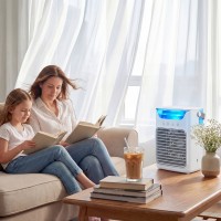 HOMCOM Personal Air Cooler | Mist Fan, 700ml, Aroma, LED
