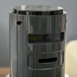 HOMCOM 38'' Vapaasti seisova tornituuletin, 3 Nopeus 3 Tila, 12h ajastin, 70 Asteen värähtely, LED-paneeli, 5M Kaukosäädin, tumm