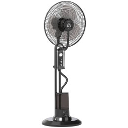 HOMCOM 120cm Pedestal Misting Fan - Black