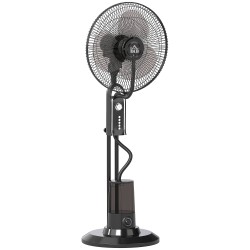 HOMCOM 120cm Pedestalvifte med tåke - Svart