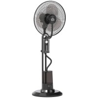 HOMCOM 120cm Pedestal Misting Fan - Black