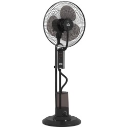 HOMCOM 120cm Standventilator mit Nebelfunktion - Schwarz