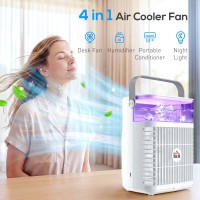 HOMCOM Personal Air Cooler | Mist Fan, 700ml, Aroma, LED
