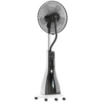 HOMCOM 125cm Standventilator mit Fernbedienung und Sprühnebel