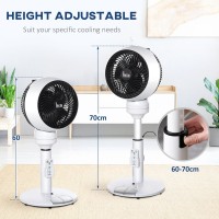 HOMCOM 9 Inch Air Circulator Fan with Remote