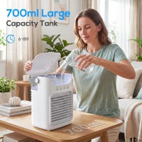 HOMCOM Personal Air Cooler | Mist Fan, 700ml, Aroma, LED