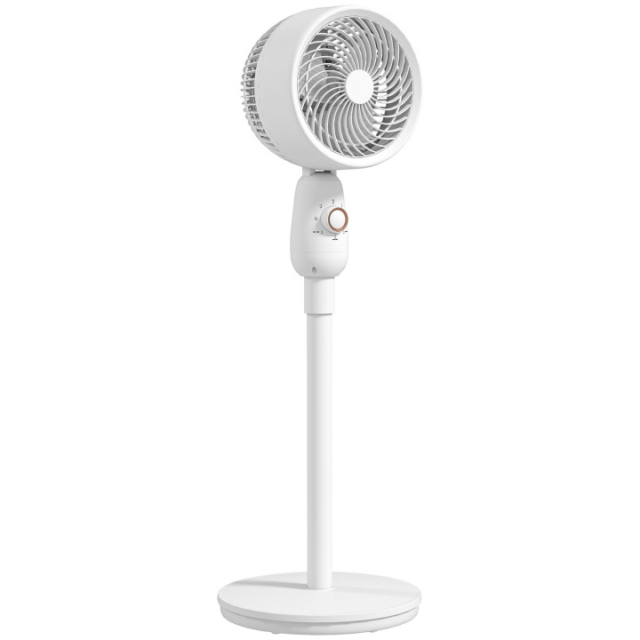 HOMCOM Pedestal Fan, Powerful Air Circulator, 36 Inch Floor Standing Fan with 3 Speed Settings, 70° Oscillating for Bedroom, Hom