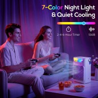 HOMCOM Personal Air Cooler | Mist Fan, 700ml, Aroma, LED