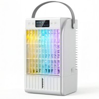 HOMCOM Personal Air Cooler | Mist Fan, 1.5L Tank, 4-Speed, LED