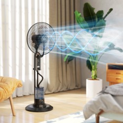 HOMCOM 120cm jalkasumutin musta