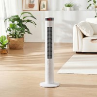 HOMCOM Oscillerende torenventilator met afstandsbediening 3 Snelheidsstanden Koelmachine Wit