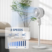 HOMCOM Gulvventilator, Kraftig Luftcirkulator, 36 Tommer Gulvstående Ventilator med 3 Hastighedsindstillinger, 70° Oscillerende 