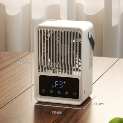 HOMCOM Persoonlijke Luchtkoeler | 4-in-1 Nevelventilator, 550ml, LED