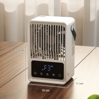 Refroidisseur d'air personnel HOMCOM | 4-pouces-1 Ventilateur brumisateur, 550ml, LED