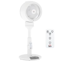 HOMCOM 28 Inch Standing Fan with Remote - White