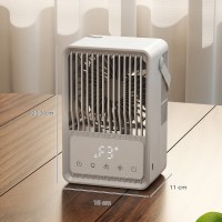 HOMCOM Personal Air Cooler | Mist Fan, 550ml, Aroma, LED