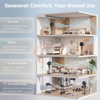 HOMCOM Standventilator, leistungsstarker Luftzirkulator, 36 Zoll Standventilator mit 3 Geschwindigkeitsstufen, 70° Oszillierend 
