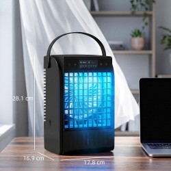 HOMCOM Personal Air Cooler | 4-in-1 Mist Fan, 1.5L, LED