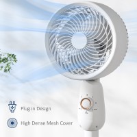 HOMCOM Gulvventilator, Kraftig Luftcirkulator, 36 Tommer Gulvstående Ventilator med 3 Hastighedsindstillinger, 70° Oscillerende 