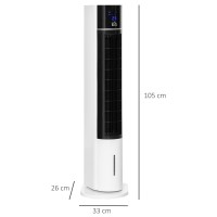 HOMCOM 3L Evaporative Air Cooler | Portable Swamp Cooler