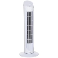HOMCOM tårnventilator til køling af soveværelset, 30 tommer elektrisk 70° oscillerende ventilator med 3 hastighedsindstillinger,