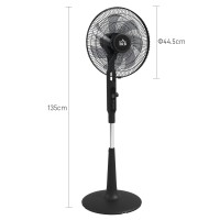 HOMCOM Gulvvifte med tre moduser, med insektmiddelboks og LED-panel - Svart