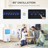 HOMCOM 15L Evaporativ luftkylare med fjärrkontroll