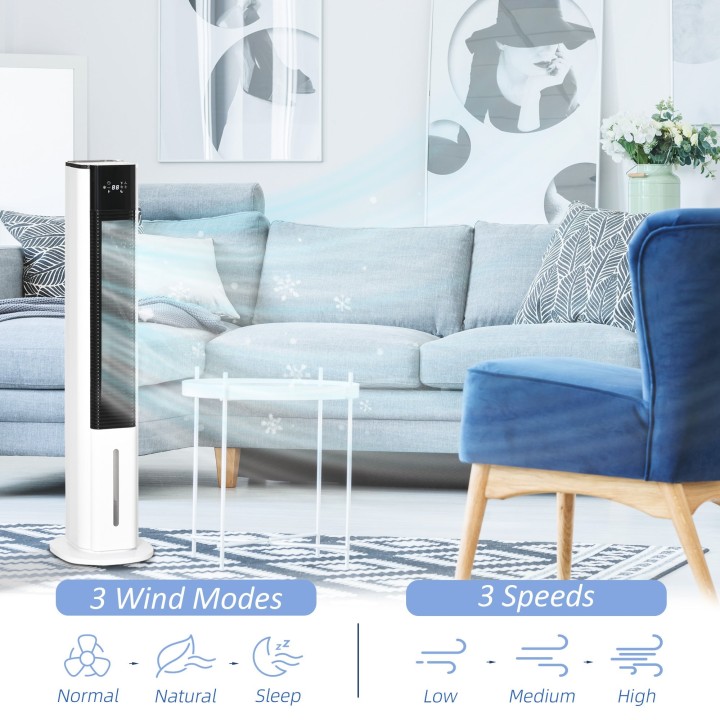 HOMCOM 6L Portable Evaporative Air Cooler